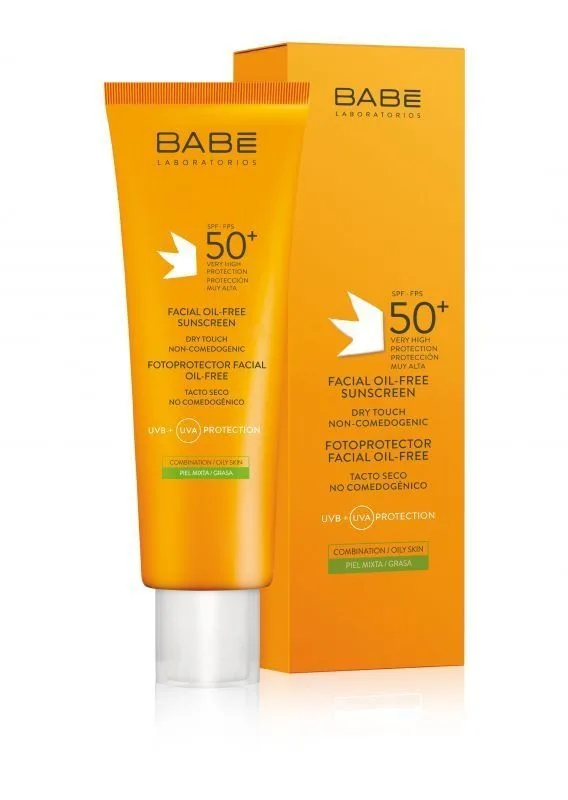 Babe Sun Безмасляний матуючий сонцезахисний крем для обличчя SPF50+