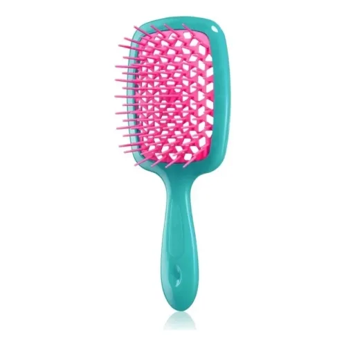Щітка для волосся Блакитна з малиновим JANEKE Superbrush Блакитна з малиновим