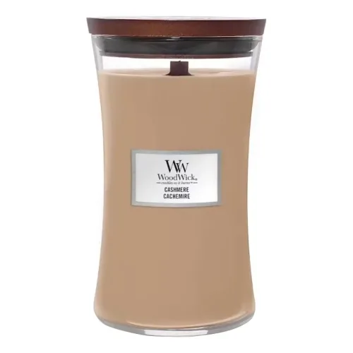 Ароматична свічка з ароматом айви, ірису та сандалу WOODWICK Large Cashmere — вага 609 г
