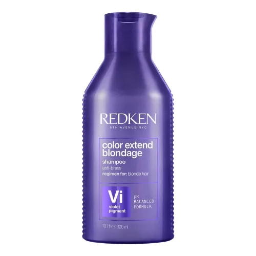 Фіолетовий шампунь для нейтралізації жовтизни REDKEN Color Extend Blondage Shampoo — обʼєм 300 мл