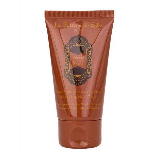 Крем для рук "Аюрведичний" LA SULTANE DE SABA Moisturizing Hand Cream Oriental Ayurvedic Amber Vanilla Patchouli — обʼєм 50 мл