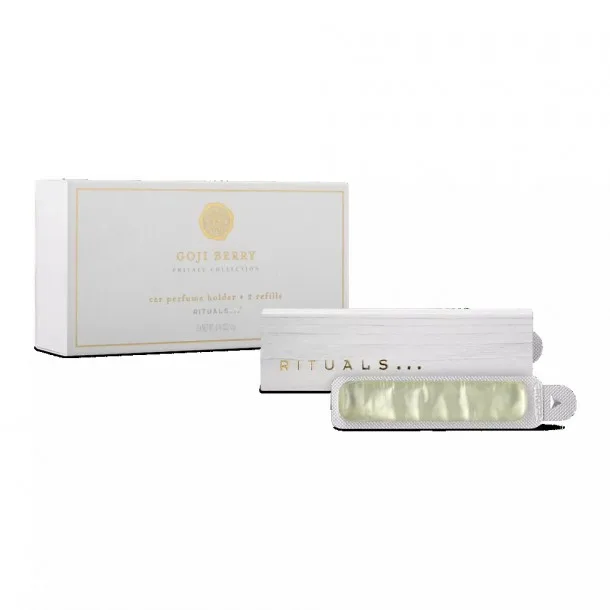 Автомобільний Парфум Рітуалс з Ароматом Ягоди Годжі - Rituals Cosmetics Goji Berry Private Collection White Car Perfume Holder +2 Refills 6 g