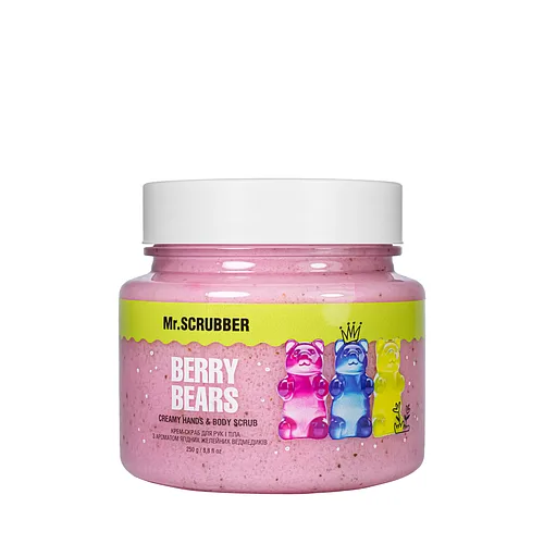 Крем-скраб для тіла та рук з ароматом желейних ведмедиків Mr. Scrubber Berry Bears 250 г