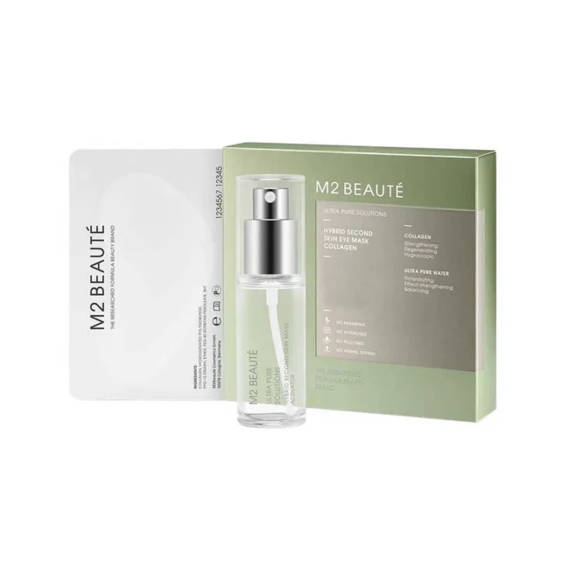 M2 BEAUTE HYBRID SECOND SKIN EYE MASK COLLAGEN Патчі з природним колагеном