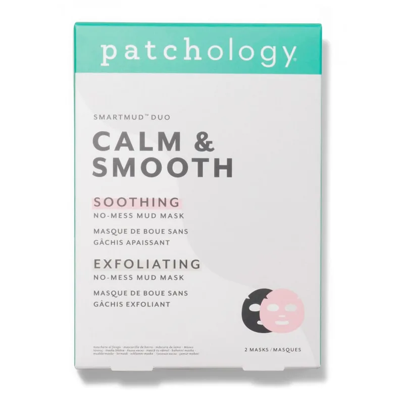 Patchology SmartMud Duo - Smooth + Calm Дуо масок Оновлююча + Заспокійлива
