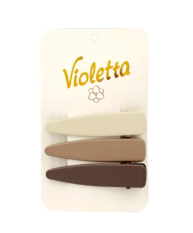 Violetta Набір шпильок для волосся в натуральних відтінках, 3шт