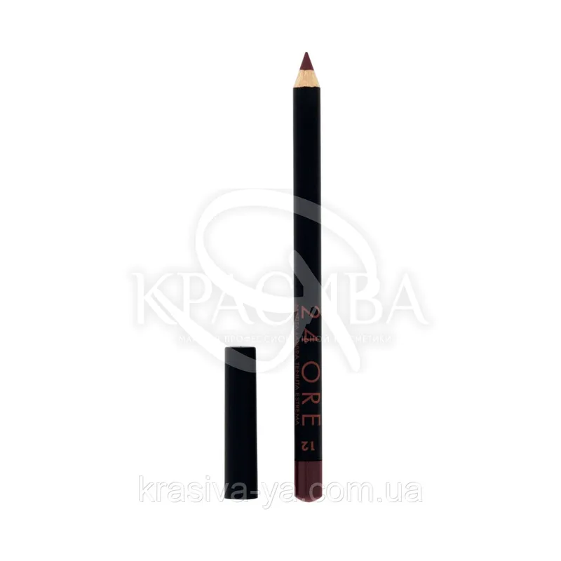 Стійкий косметичний олівець для губ "Lip Pencil 24 Ore" 12 Plum, 1.5 м