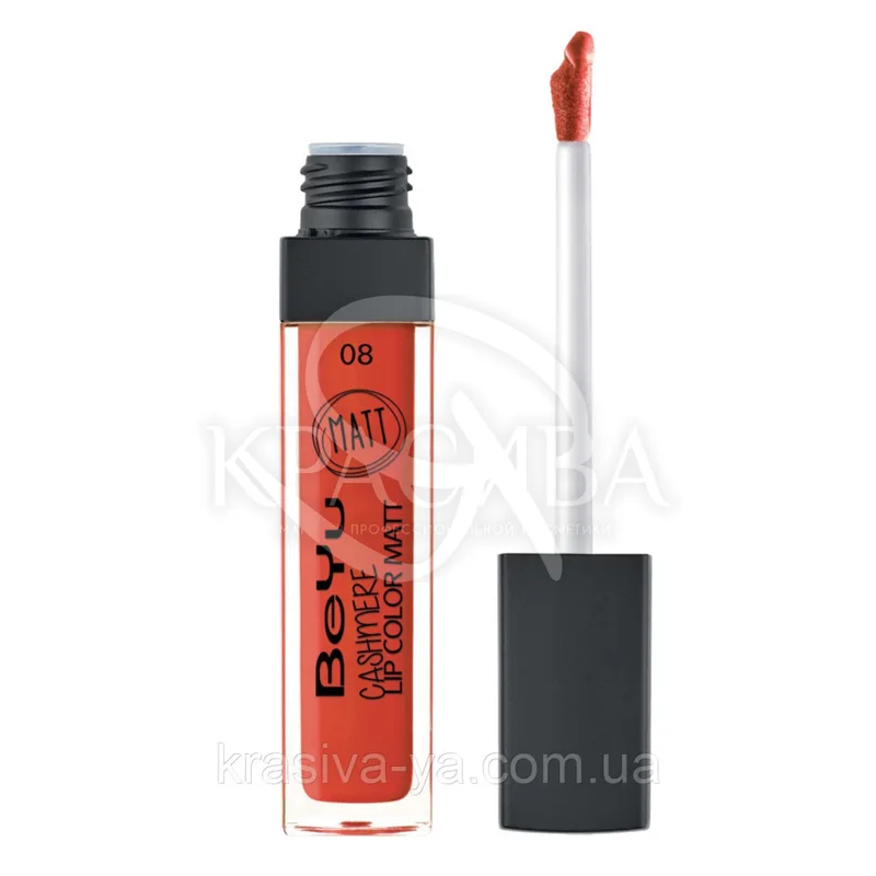Блиск для губ матовий "Cashmere Lip Color Matt" 08 Red Lobster, 6.5 мл