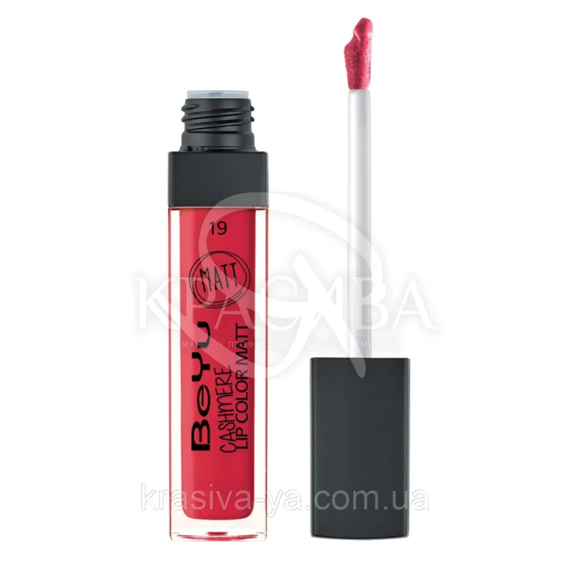 Блиск для губ матовий "Cashmere Lip Color Matt" 19 Scarlet Red, 6.5 мл