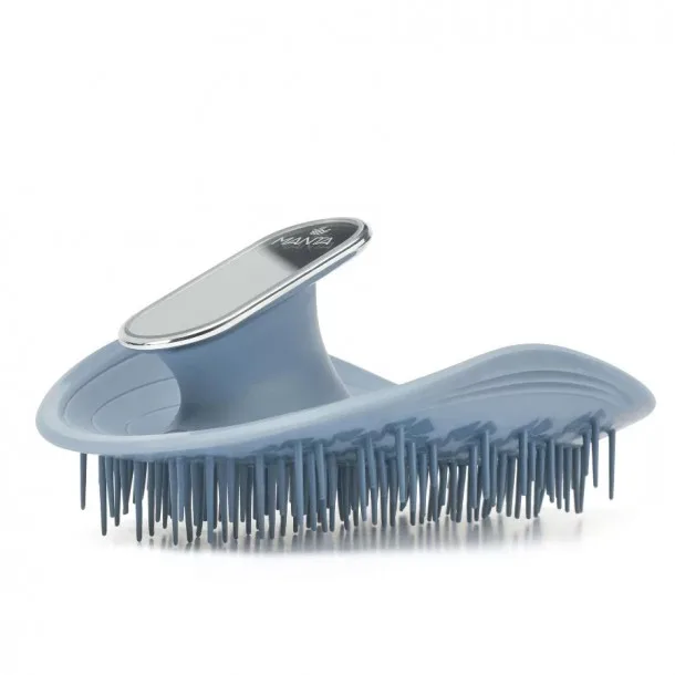 Щітка для волосся з дзеркалом - Блакитна MANTA Mirror Brush Blue
