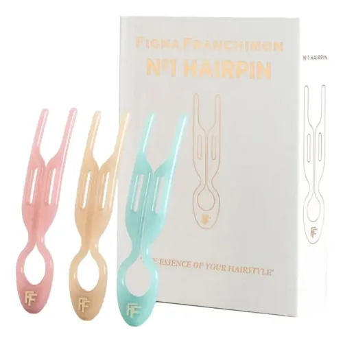 Колекційний набір шпильок для волосся FIONA FRANCHIMON № 1 Hairpin (Combi box) - Pink + Blue + Soft Beige