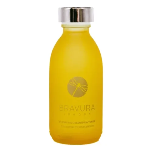 Очищуючий тонер на основі календули та AHA кислот 13% BRAVURA LONDON Purifying Calendula Toner 13% AHA — обʼєм 150 мл