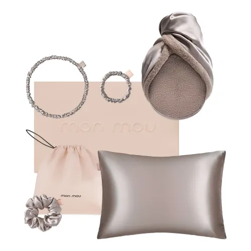Набір шовкових аксесуарів MON MOU Soft Silk Set Taupe
