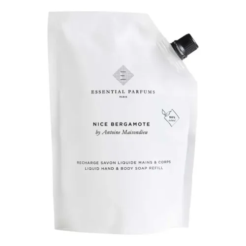 Рідке мило для рук і тіла (змінний блок) ESSENTIAL PARFUMS Nice Bergamote Liquid Body & Hand Soap Refill — обʼєм 500 мл