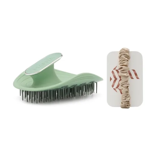 Щітка для волосся з резинкою - Зелена шавлія MANTA Healthy Hair Brush with Scrunchie — відтінок Sage Green Sage Green