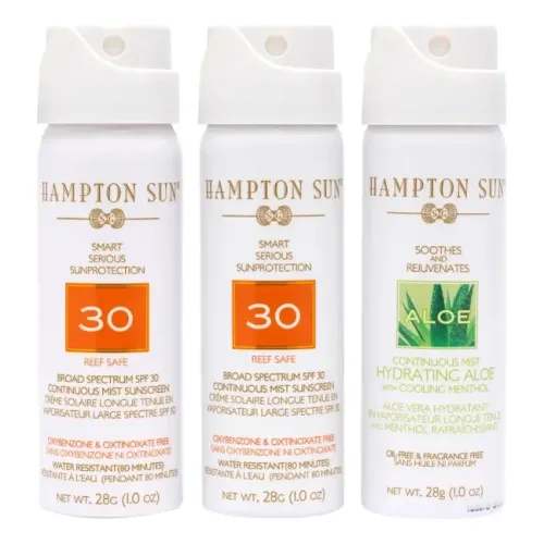 Набір для безпечної засмаги HAMPTON SUN Travel Trio - Sunscreen + After Sun Kit