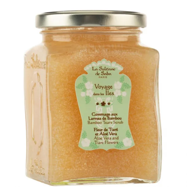 La Sultane De Saba Tahitian Bamboo Tears Scrub Aloe Vera And Tiare Flowers Скраб для тіла з бамбуком 300 мл