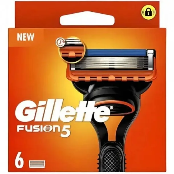 Змінні Касети для Бритви Жилет Фьюжн 5 — Gillette Fusion 5 in 6 Refill Cassettes