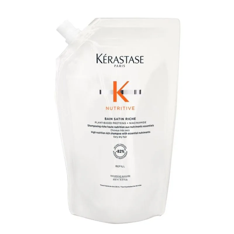 Kerastase Nutritive Bain Satin Riche Shampoo Refill Зволожувальний шампунь-ванна для сухого волосся 500 мл