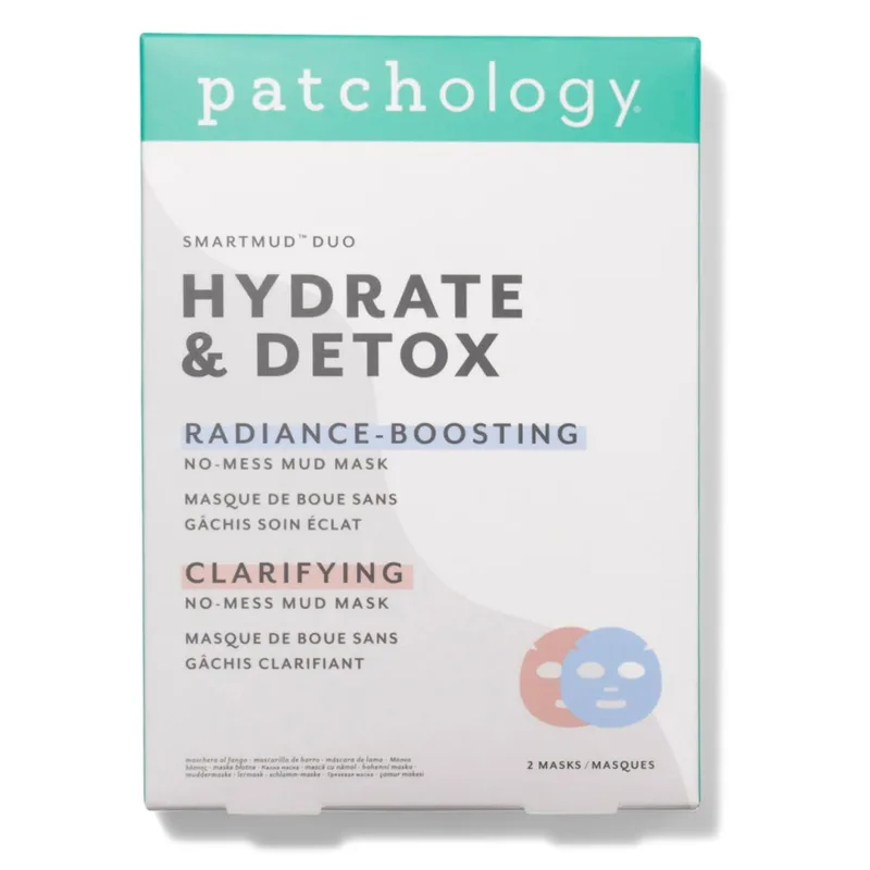 Patchology SmartMud Duo - Detox + Hydrate Дуо масок Детокс + Зміцнююча