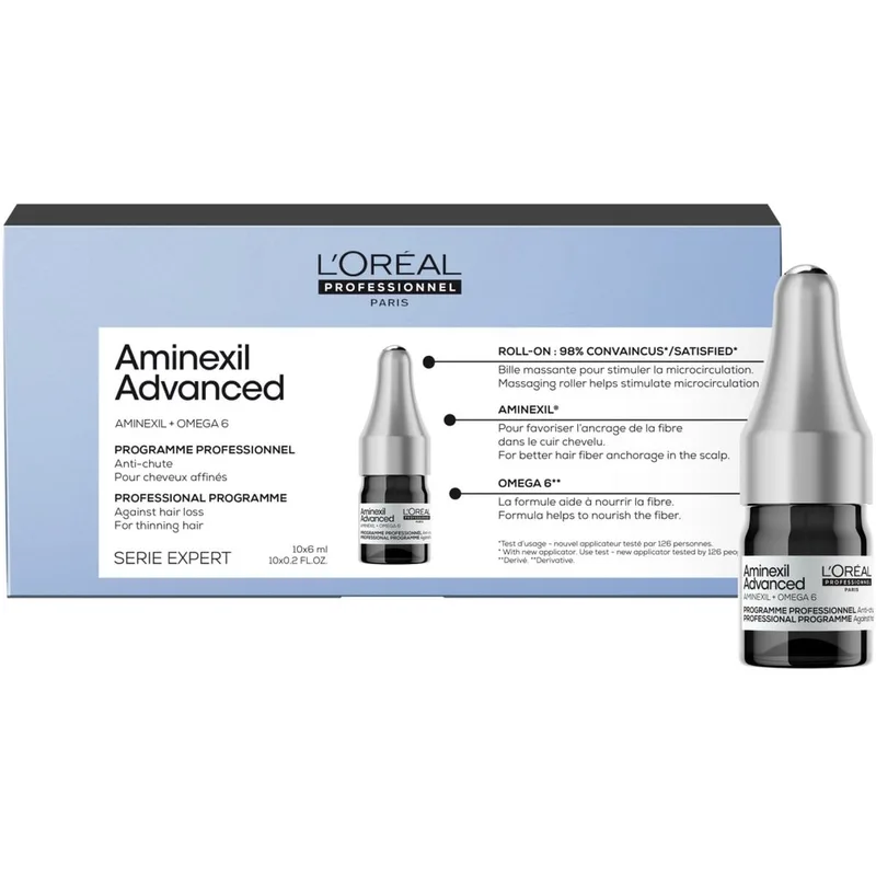 L'Oreal Professionnel Serie Expert Aminexil Advanced Ампули проти випадіння волосся 10 амп. Х 6 мл.