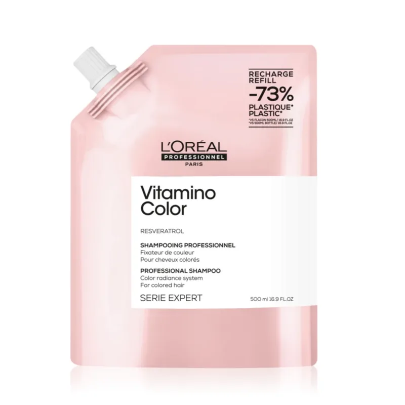 L'Oreal Professionnel Serie Expert Vitamino Color Resveratrol Shampoo Refill Шампунь для збереження і захисту фарбованого волосся Refill 500 мл