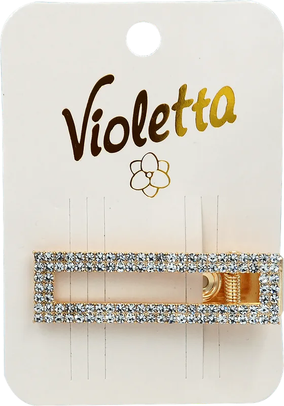 Violetta Елегантна заколочка для волосся з кристалами, 1шт