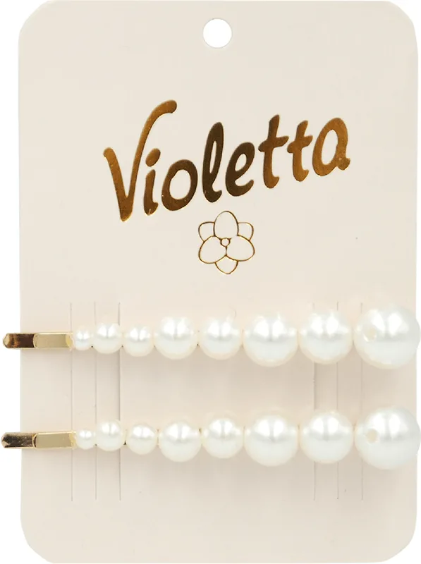 Заколки-невидимки Violetta "Pearl Cascade" з перлами 1 шт.