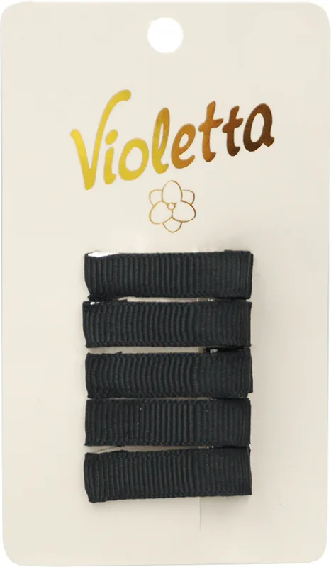 Набір з чорних заколок для волосся Violetta, 5 шт