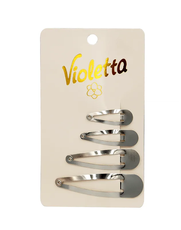 Violetta col. заколки-хлопавки для волосся артикул CH-SM-23-258, 4 штуки