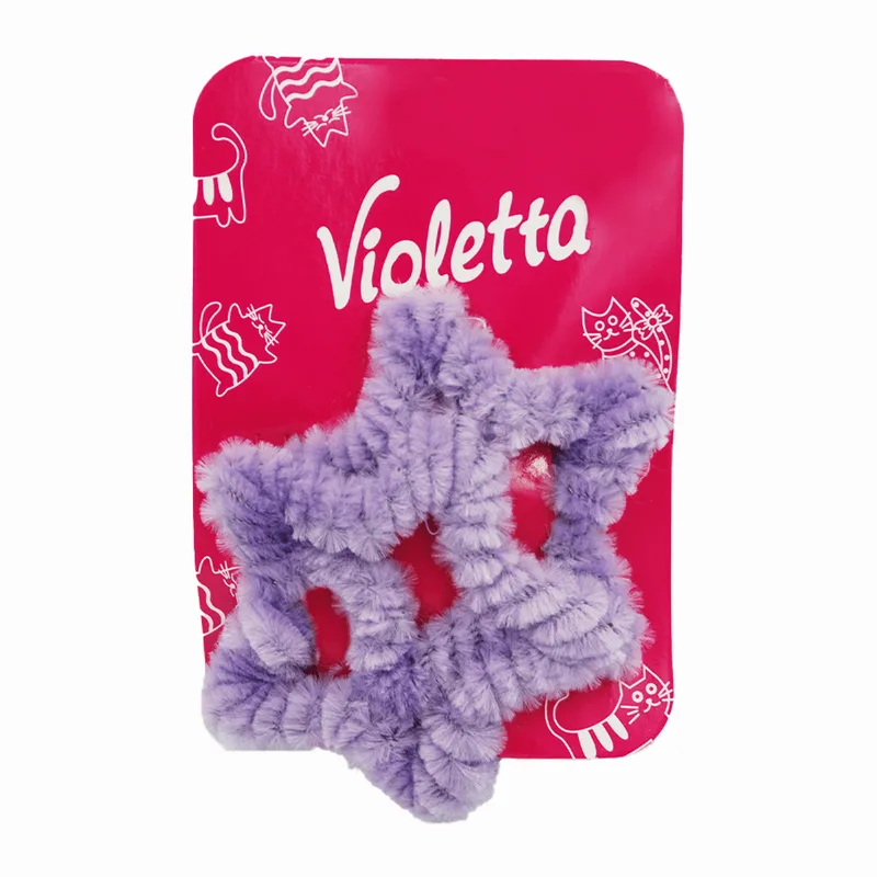 Violetta заколки-хлопавки для волосся дитячі, зірочки, 2 штуки