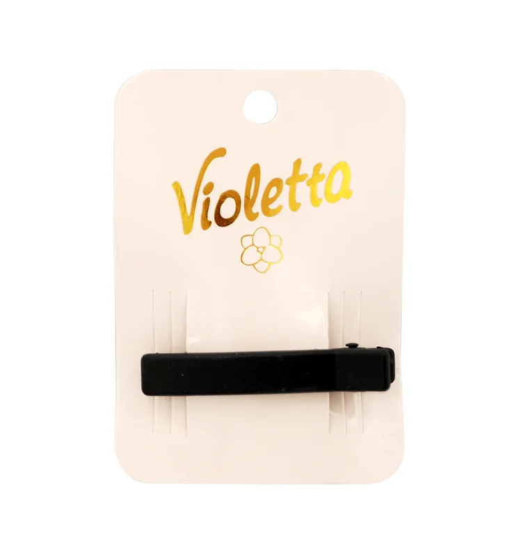 Затиск для волосся Violetta "Classic Grip" чорний (CH-SM-23-386) 1 шт.