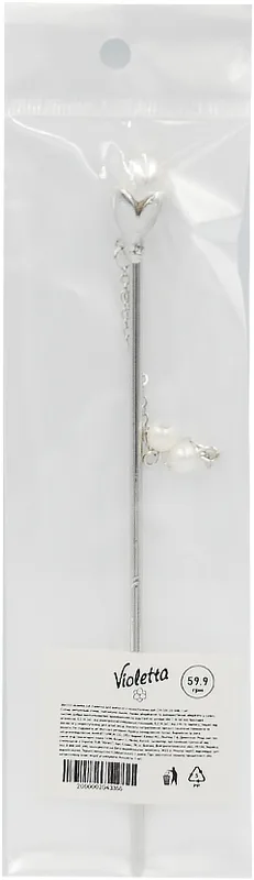 Violetta col. паличка для волосся з намистинами артикул CH-SM-23-508, 1 штука