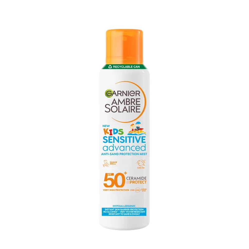 Garnier Ambre Solair Kids спрей сухий сонцезахисний Анти Пісок SPF 50+, 200 мл