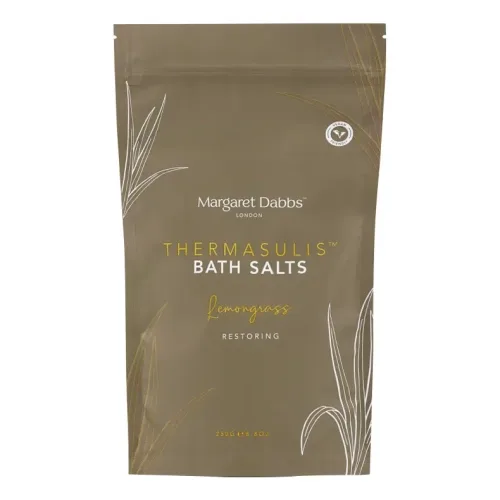 Відновлююча сіль для ванни з лемонграсом MARGARET DABBS LONDON Thermasulis™ Restoring Lemongrass Bath Salts — обʼєм 250 мл