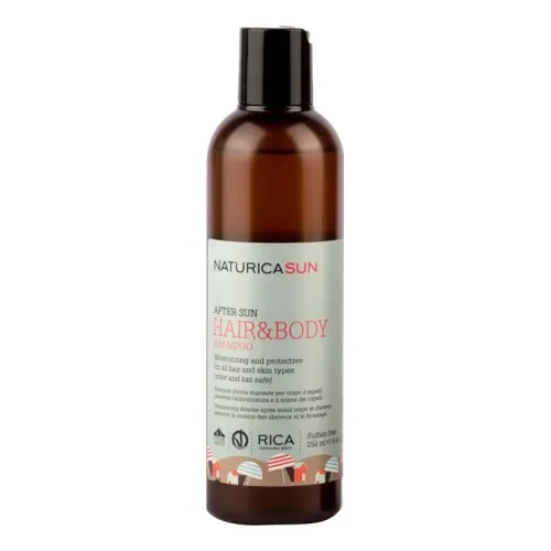 Зволожуючий шампунь для волосся та тіла після засмаги RICA After Sun Hair & Body Shampoo — обʼєм 250 мл