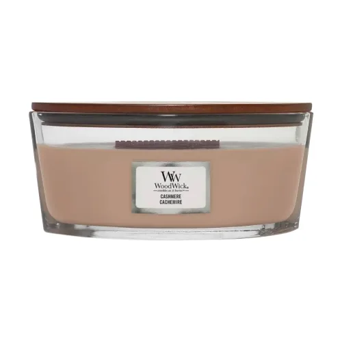 Ароматична свічка з ароматом айви, ірису та сандалу WOODWICK Ellipse Cashmere — вага 453 г