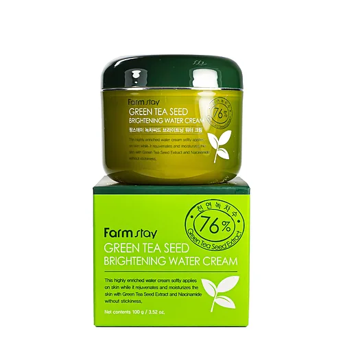 Крем для обличчя висвітлювальний FarmStay Green Tea Whitening Water Cream 100 мл