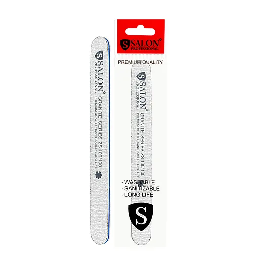 Пилочка для нігтів полірувальна Salon Professional Granite Series 100/100