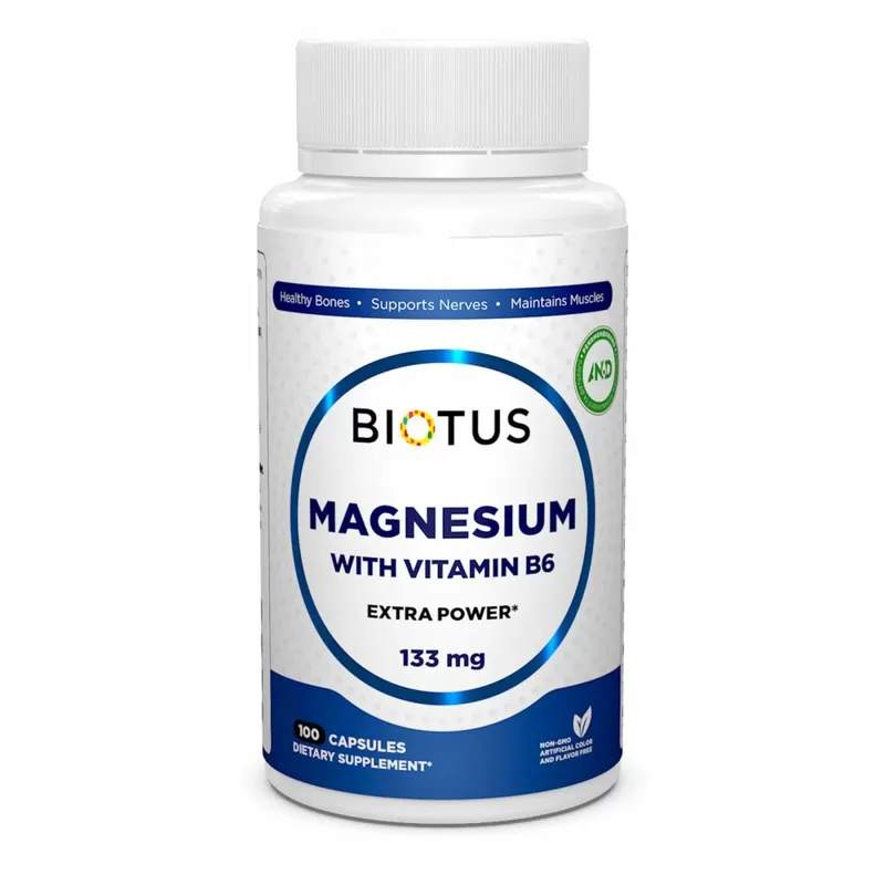 Biotus Magnesium with Vitamin B6 133 mg Магній і вітамін В6, екстра сильний