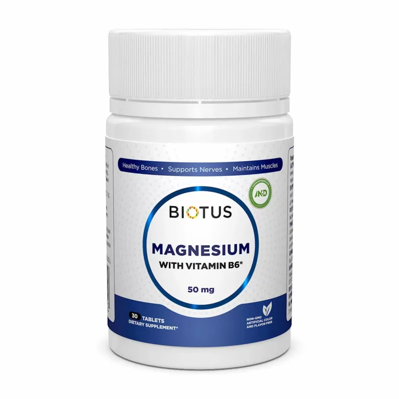 Biotus Magnesium with Vitamin B6 50 mg Магній і вітамін В6