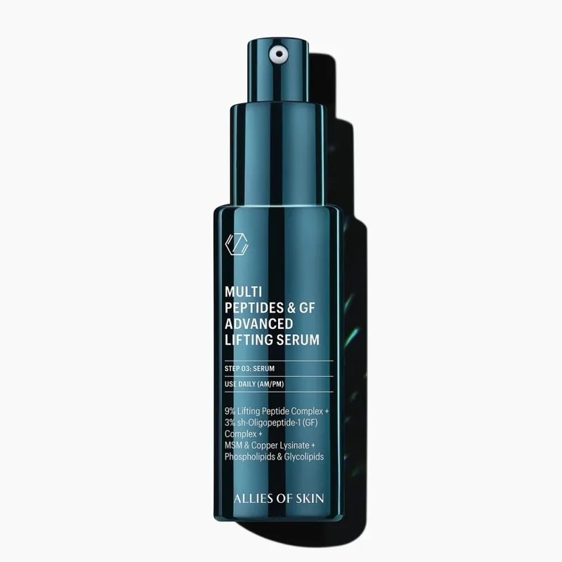 Allies of Skin Multi Peptides & GF Advanced Lifting Serum Мультипептидна сироватка з ефектом ліфтингу