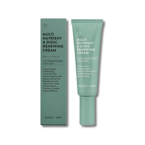 Мульти-живильний крем з дієвою кислотою - Allies of Skin Multi Nutrient + Dioic Renewing Cream 80ml