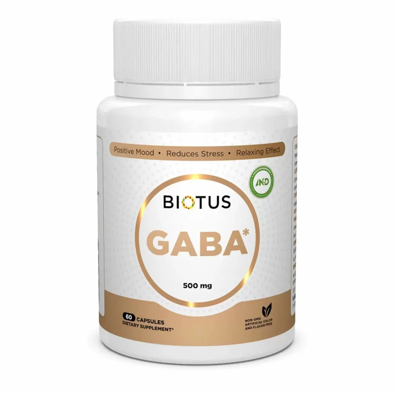 Biotus GABA 500 mg ГАМК (гамма-аміномасляна кислота) 500 мг