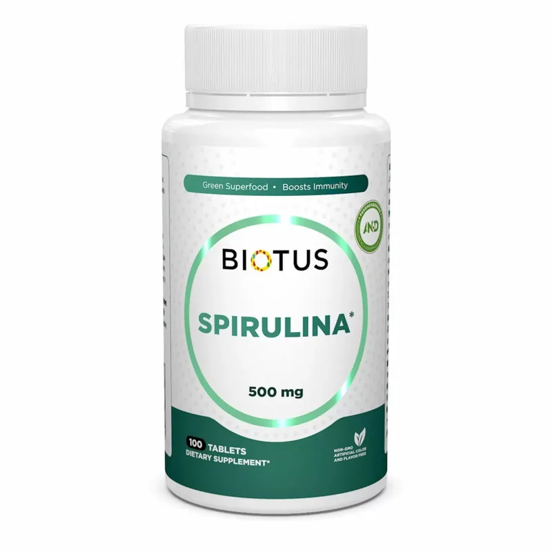 Biotus Spirulina 500 mg Спіруліна 500 мг