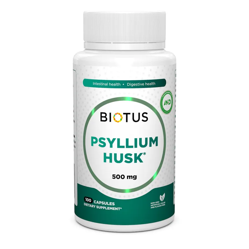 Biotus Psyllium Husk 500 mg Подорожник 500 мг