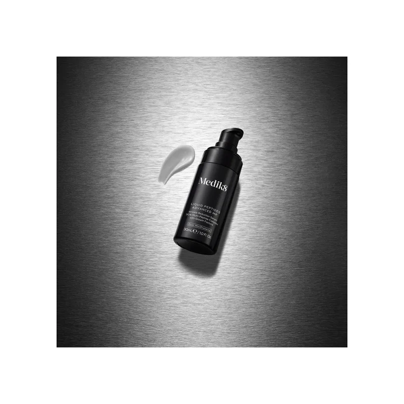 Пептидна ліфтинг-сироватка з біотехнологією Dual MiniProtein MEDIK8 Liquid Peptides Advanced MP — обʼєм 30 мл