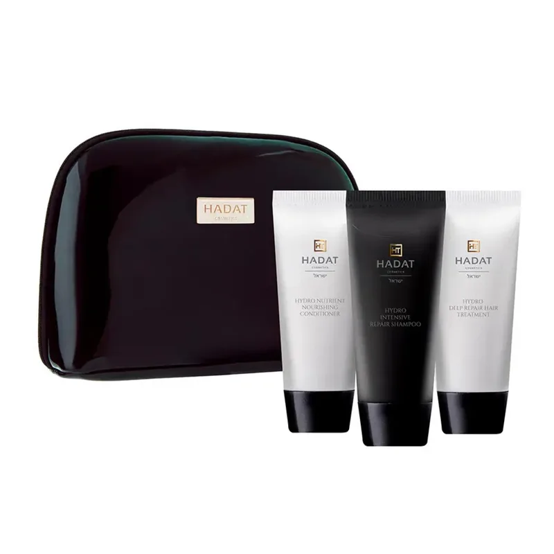 Hadat Cosmetics Hydro Repair Hair Set Набір з косметичкою відновлюючий