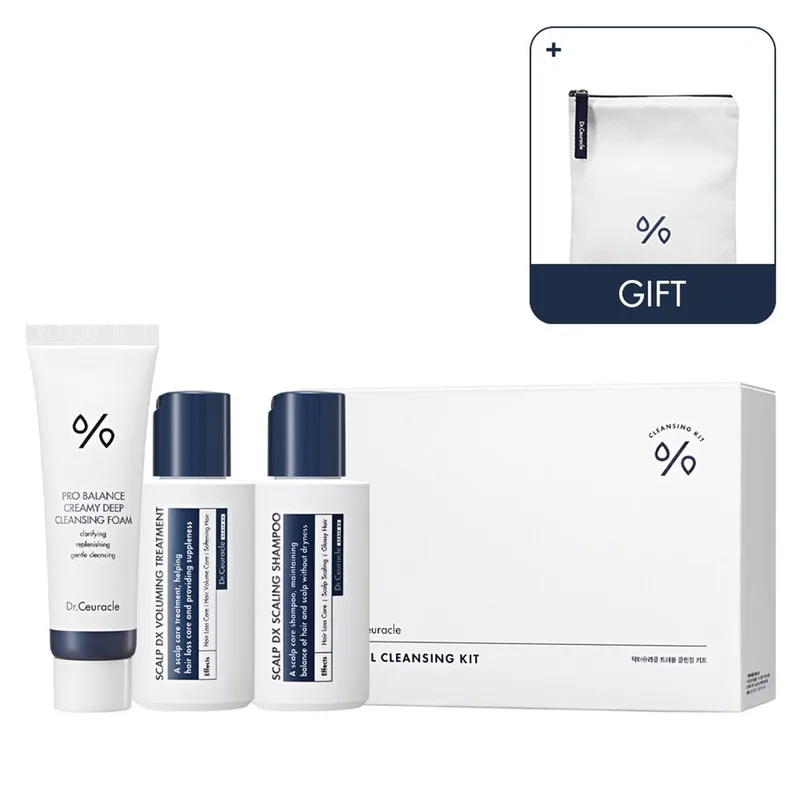 Dr.Ceuracle Travel Cleansing Kit Набір мініатюр засобів для очищення обличчя та волосся