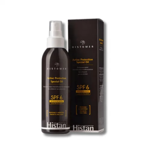 Сонцезахисна олія-бронзатор для обличчя та тіла - Histomer Histan Active Protection Special Оil SPF6 28g